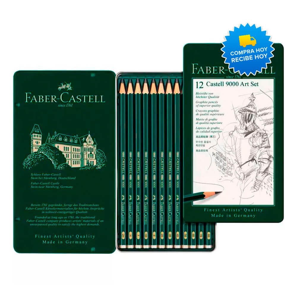 Lápices de Grafito para Dibujo Castell 9000 Faber-Castell